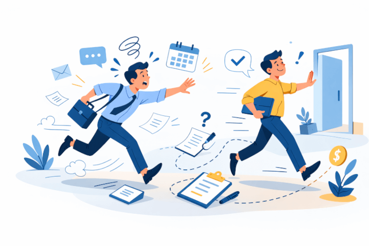 "Follow-up: persistência ou chato?"